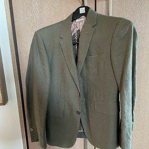 Thom Browne linen blend blazer sportcoat. Size 0 (equivalent to sizes 36-38).